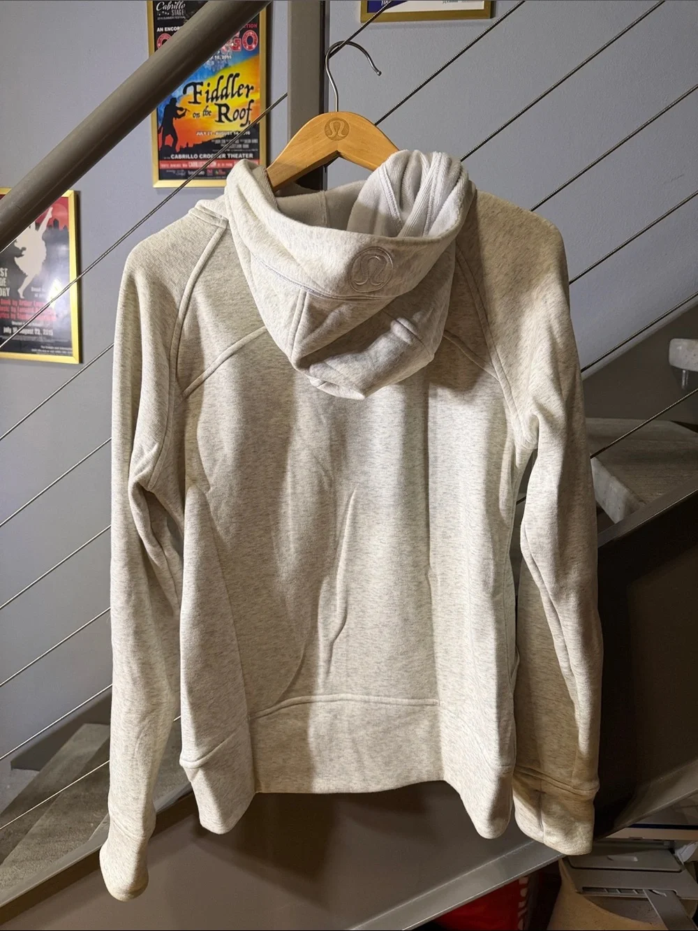 Lululemon Scuba Full-Zip Hoodie *Plush Heathered White / White Size 8
